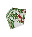 CASPARI HOLLY AND SONGBIRDS WHITE/SILVER - NAPKIN LUNCHEON