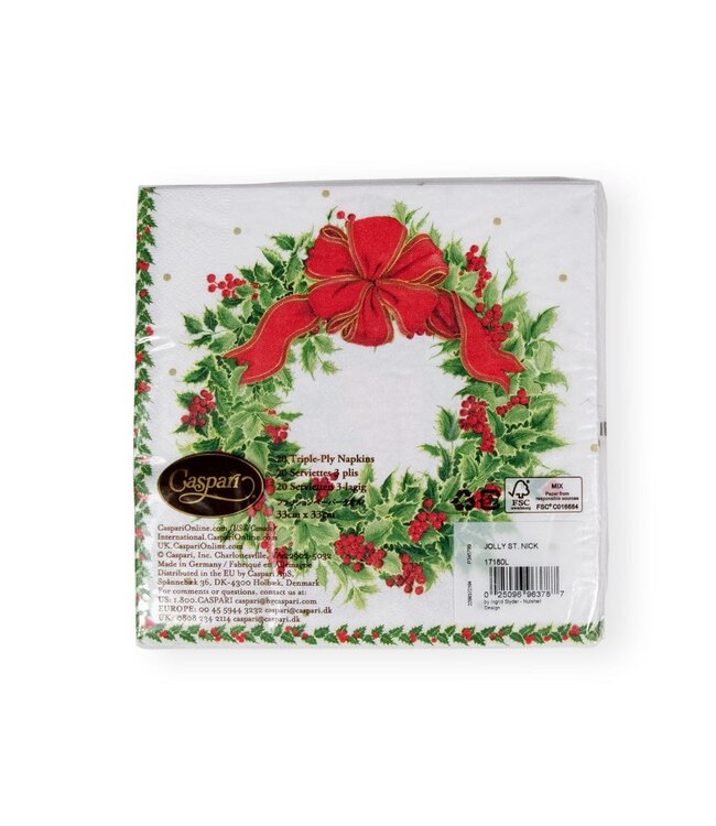 CASPARI JOLLY ST. NICK - NAPKIN LUNCHEON
