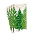 CASPARI CHRISTMAS TREES WITH LIGHTS - GUEST TOWEL