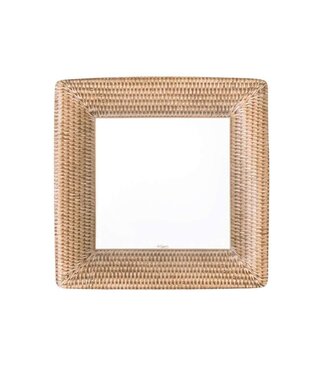 CASPARI RATTAN  SQ - SALAD/DESSERT PLATES SQUARE