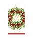 CASPARI HOLLY AND BERRY WREATH MERRY CMAS - GUEST TOWEL