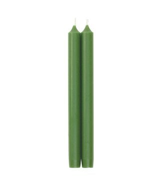 CASPARI LEAF GREEN DUET CANDLE - CANDLE CROWN PAIRS 10 INCH