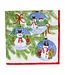 CASPARI SNOWMAN ORNAMENTS - NAPKIN LUNCHEON