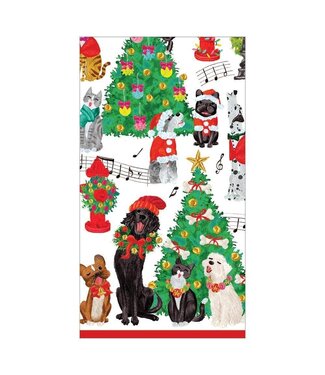 CASPARI CAROLING PETS - GUEST TOWEL