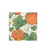CASPARI HEIRLOOM PUMPKINS IVORY/ORANGE - NAPKIN COCKTAIL