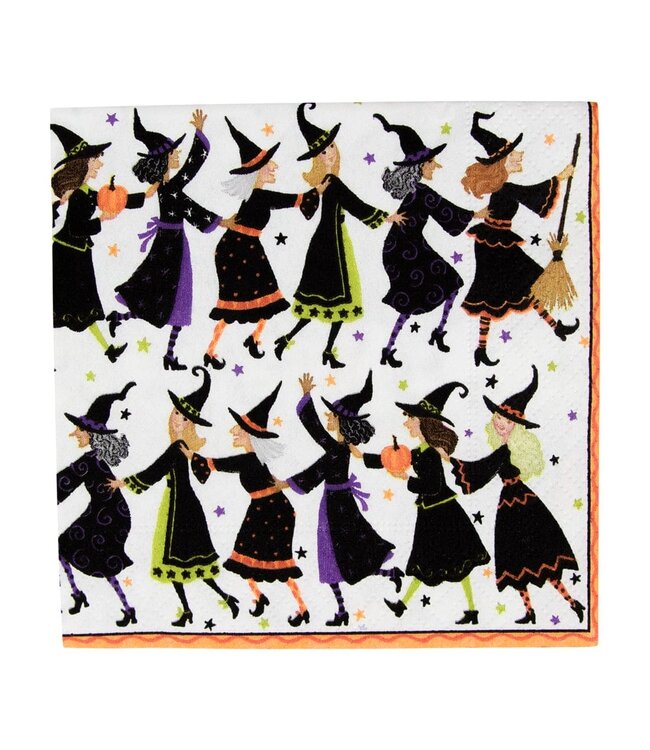 CASPARI WITCHES CONGA LINE - NAPKIN COCKTAIL