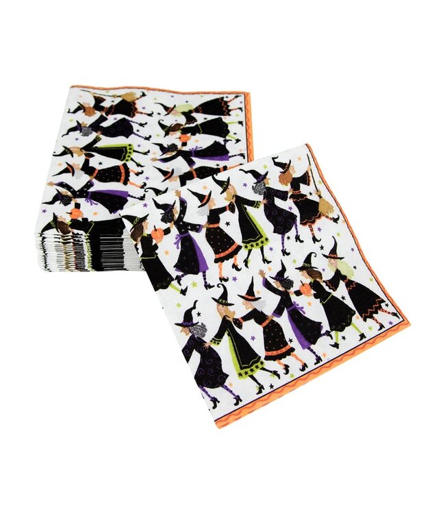 CASPARI WITCHES CONGA LINE - NAPKIN COCKTAIL