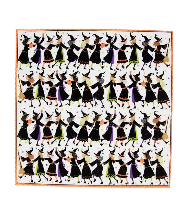 CASPARI WITCHES CONGA LINE - NAPKIN COCKTAIL
