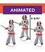 Morris 6 Feet Tall Animated Standing Clown with Baseball Bat
