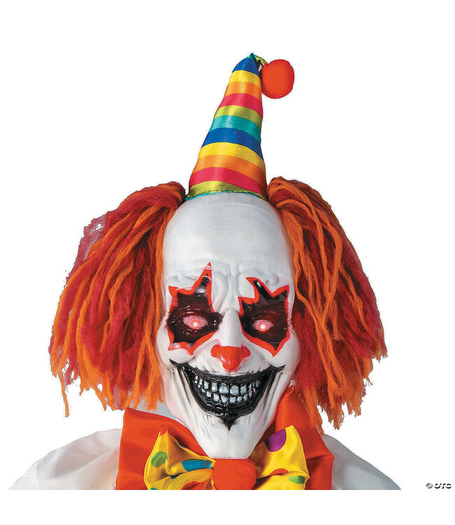 Morris 6 Ft.  Animated Standing Light-Up Multicolor Clown