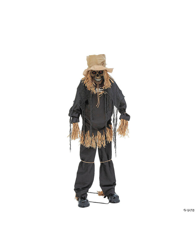 Morris 7 .5 ft Light-Up Lifting Skeleton Scarecrow