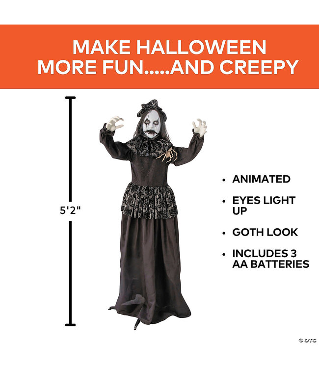 Morris 5 Ft  Animated Standing Gothic Bride