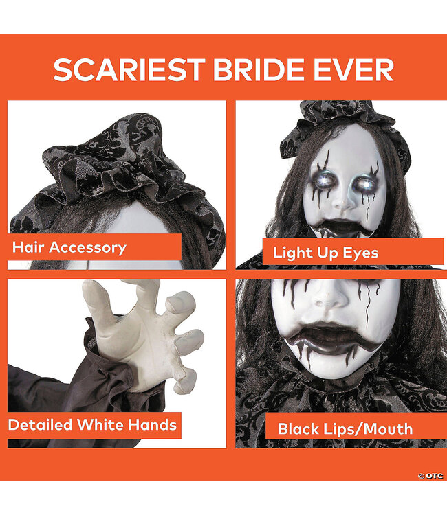 Morris 5 Ft  Animated Standing Gothic Bride