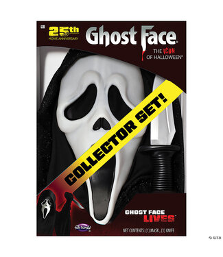Fun World Scream™ Ghost Face® Costume Mask & Knife 25th Anniversary Collector Box Set
