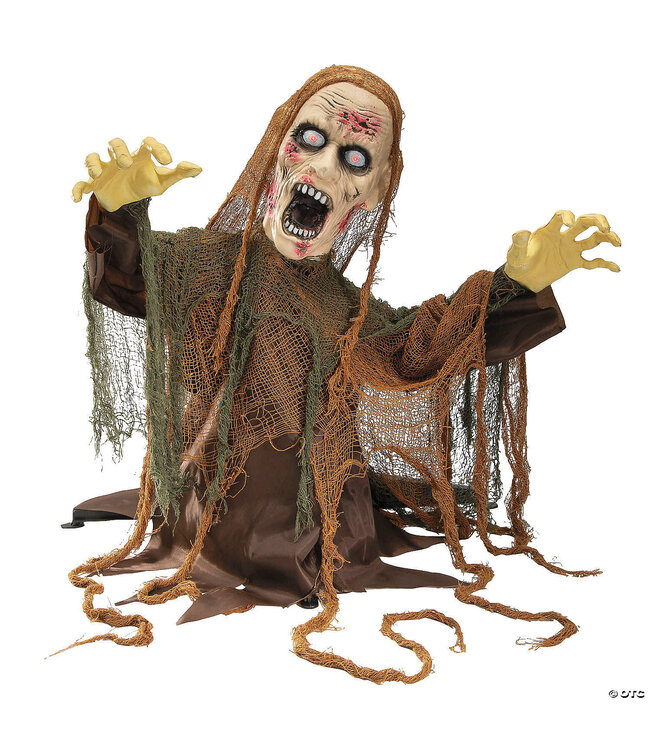 SEASONS 2 Ft  Animated Groud Breaker Zombie