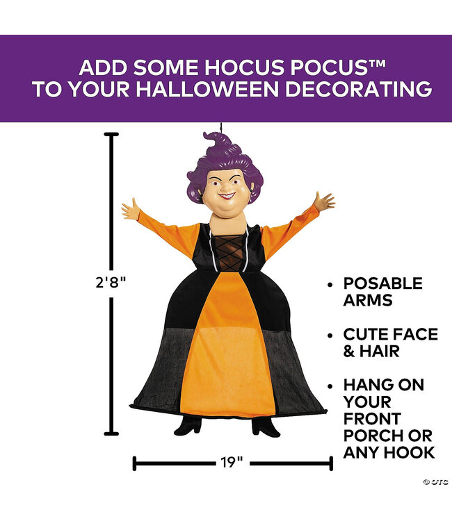 Morris 32" Hocus Pocus™ Mary Sanderson Medium Posable Hanging Halloween Decoration