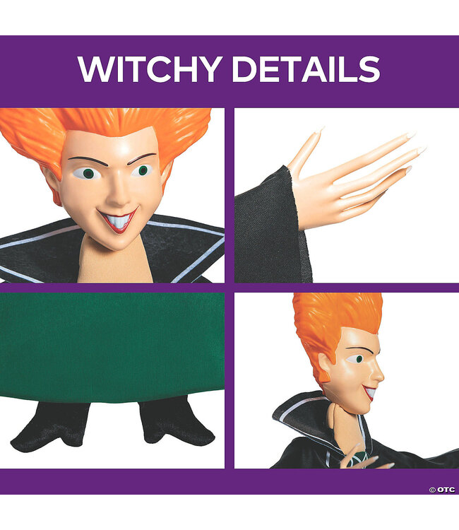Morris 3 Ft. Hocus Pocus™ Winifred Sanderson Medium Posable Hanging Halloween Decoration