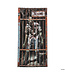 Morris 6.5 ft Zombie in a Locked Cage Door Curtain