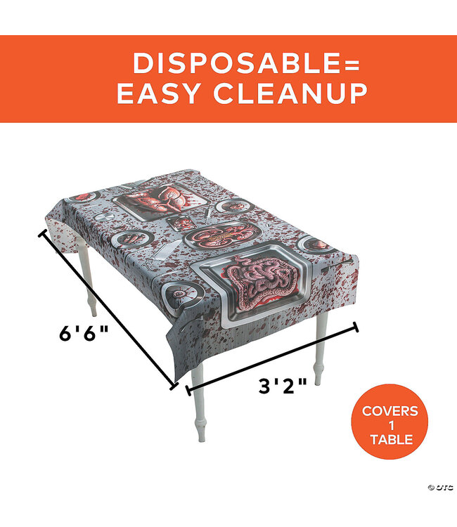 Morris 6.5 ft Bloody Body Parts Tablecloth