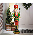 Morris 4 Ft. Light-Up Nutcracker with Drumsticks Christmas Decoration