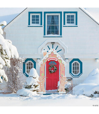 Morris 8 Ft. Gingersnap Iron Archway Christmas Decoration