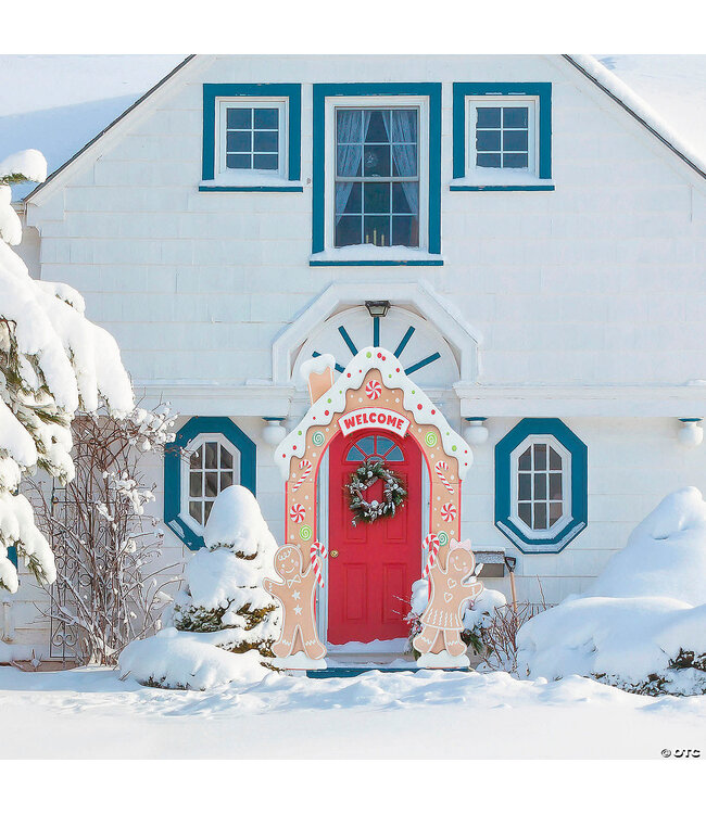 Morris 8 Ft. Gingersnap Iron Archway Christmas Decoration