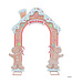 Morris 8 Ft. Gingersnap Iron Archway Christmas Decoration
