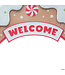 Morris 8 Ft. Gingersnap Iron Archway Christmas Decoration