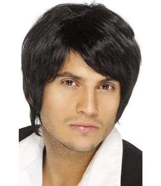 SMIFFY'S Boy Band Wig, Black