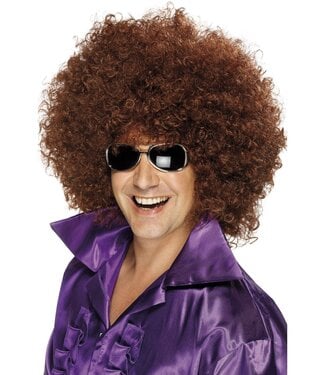 SMIFFY'S Afro Wig, Mega-Huge, Brown