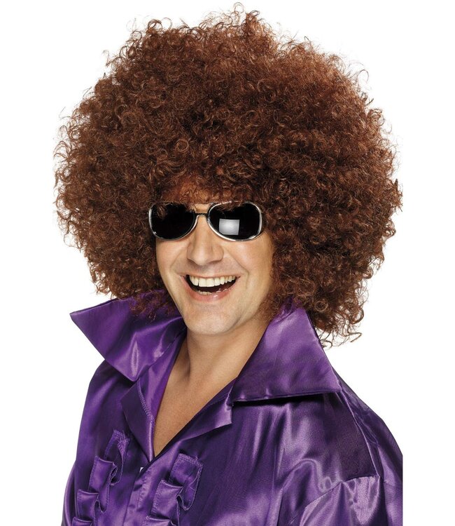 SMIFFY'S Afro Wig, Mega-Huge, Brown