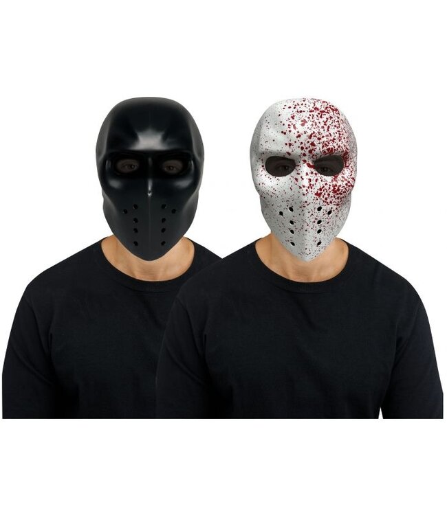 Fun World HOCKEY PUNISHER MASK BLACK