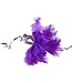 KBW GLOBAL CORP. EYE MASK WITH FEATHER PURPLE