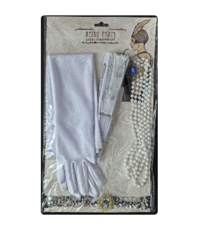KBW GLOBAL CORP. RETRO 20'S FLAPPER KIT WHITE
