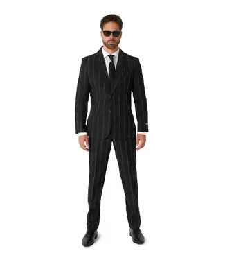SUITMEISTER Oversized Pinstripe Black