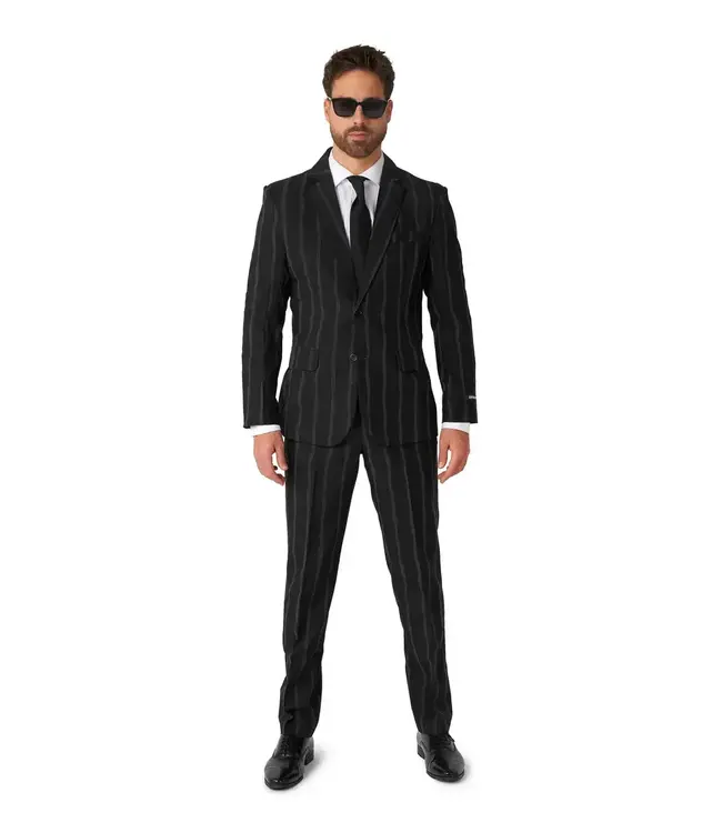 SUITMEISTER Oversized Pinstripe Black