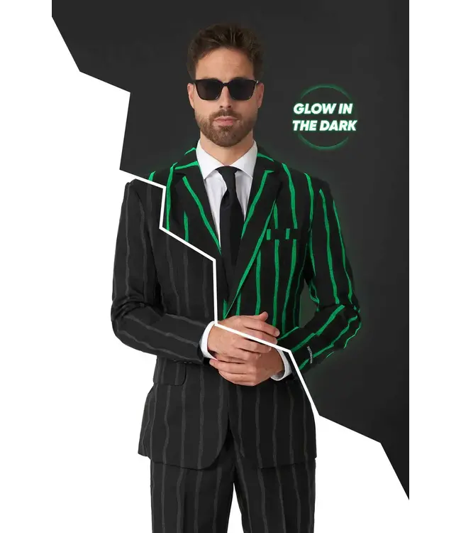 SUITMEISTER Oversized Pinstripe Black