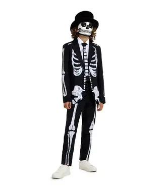 SUITMEISTER Skeleton Grunge Black - Boys Suit