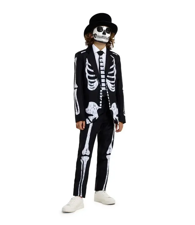 SUITMEISTER Skeleton Grunge Black - Boys Suit