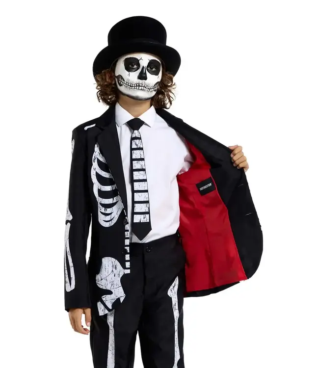 SUITMEISTER Skeleton Grunge Black - Boys Suit