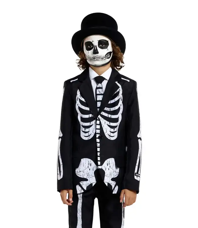 SUITMEISTER Skeleton Grunge Black - Boys Suit