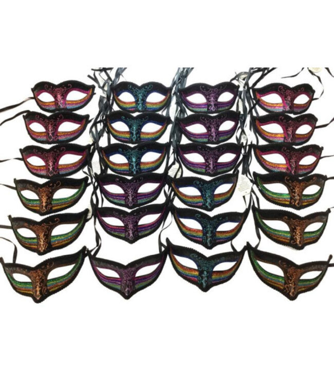 KBW GLOBAL CORP. BLACK GLITTER MASK