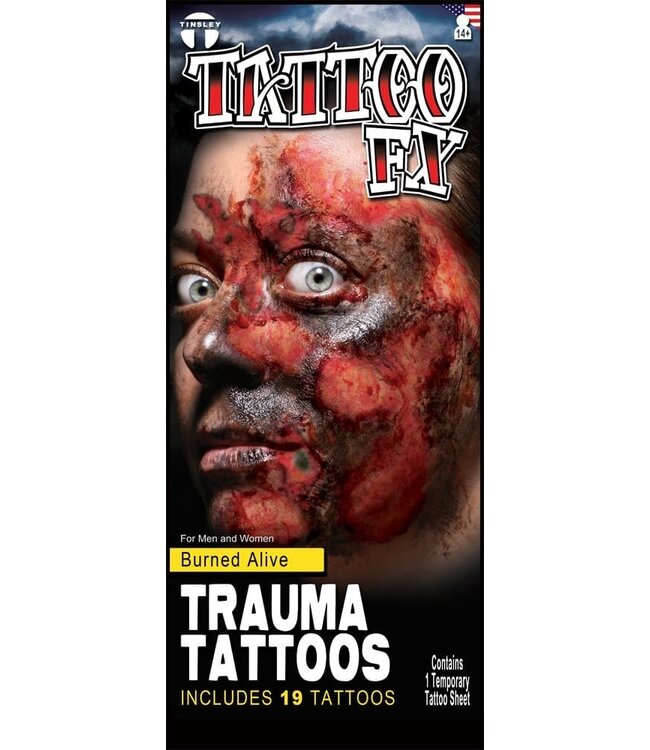 TINSLEY TRANSFERS TRAUMA TAT BURNED ALIVE