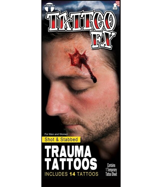 Tinsley TRAUMA TAT SHOT & STABBED