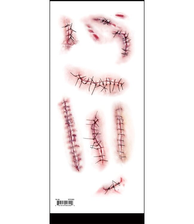 TINSLEY TRANSFERS TRAUMA TAT STITCHED