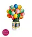 Fresh Cut Paper Birthday Balloons Pop Up Present