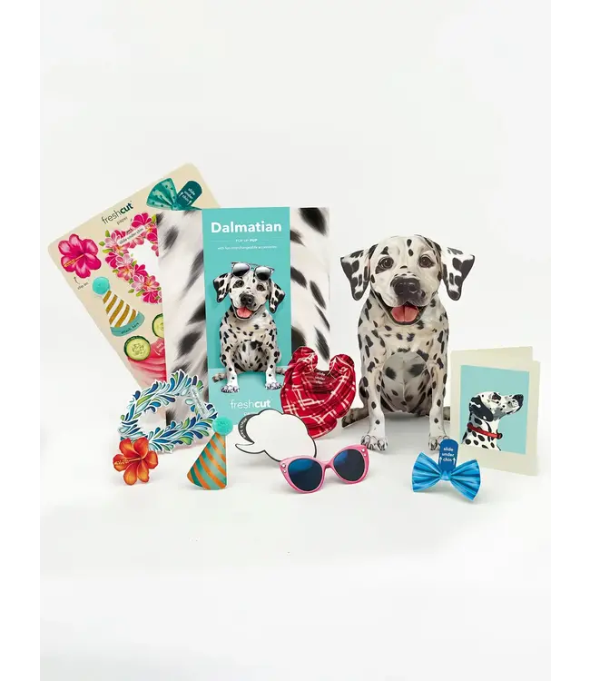 Fresh Cut Paper Dalmatian Pop-Up Card