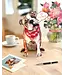 Fresh Cut Paper English Bulldog Pop-Up Card