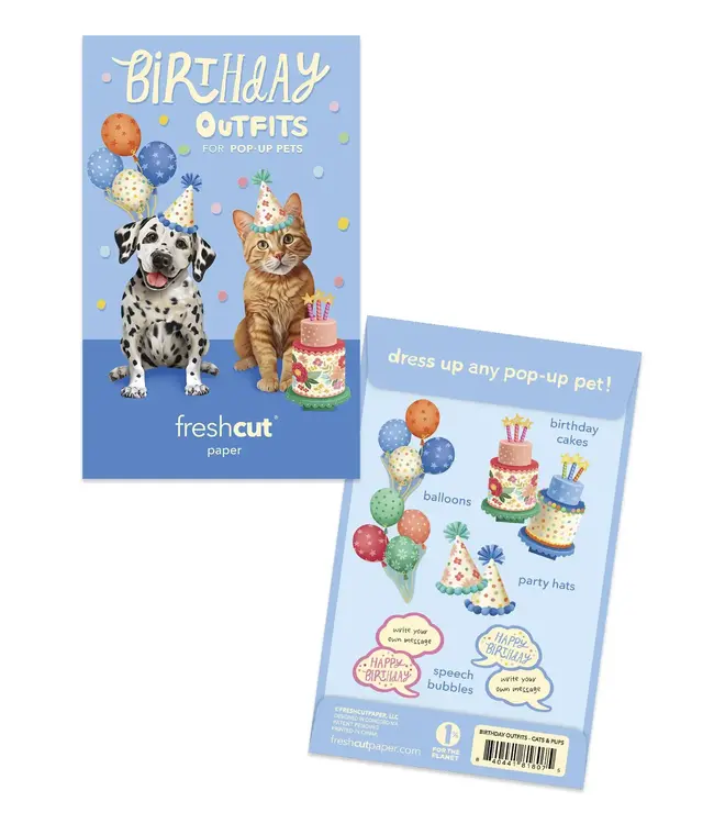 Fresh Cut Paper Birthday Pop-Up Pet Accessories