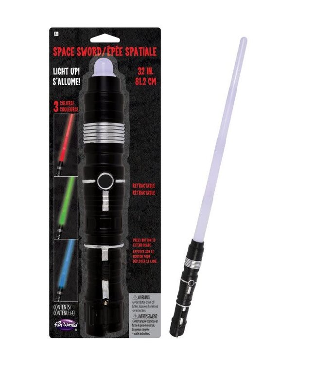Fun World 32" Light-Up and Retract Space Sword